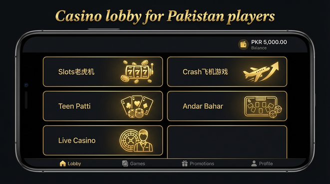 Lobby view of Bingopkr for Pakistan users - 4